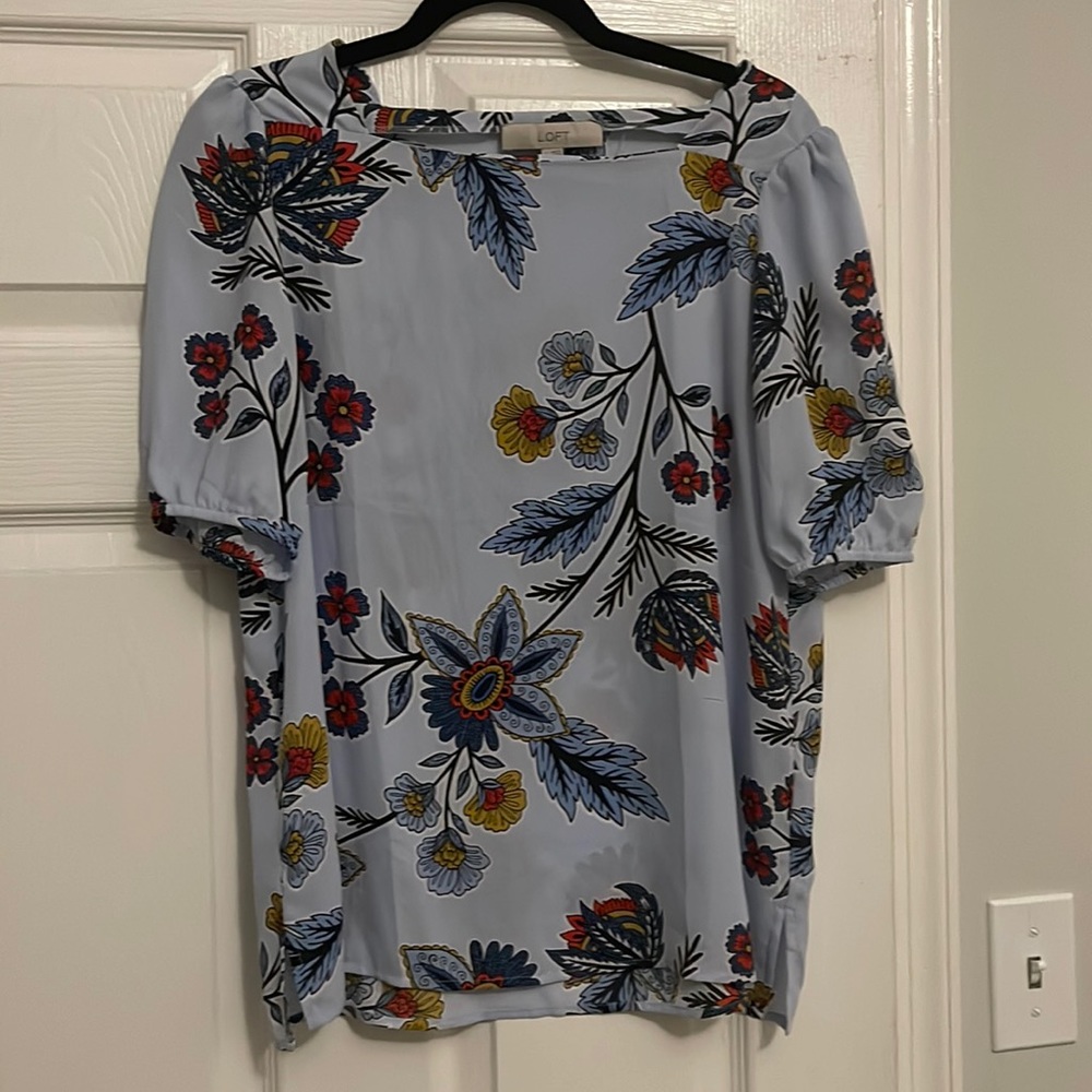 Ann Taylor Loft Floral Blouse